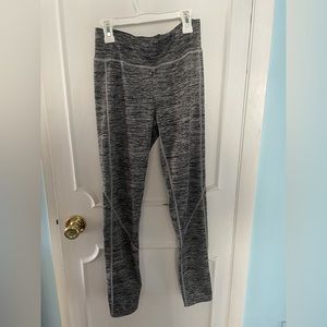 Womens L/XL space gray leggings lounge workout stretchy